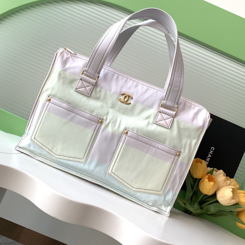 Ch*el top handle bags